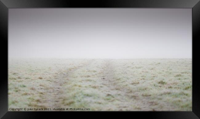 Misty Horizon Framed Print by Paul Tyzack