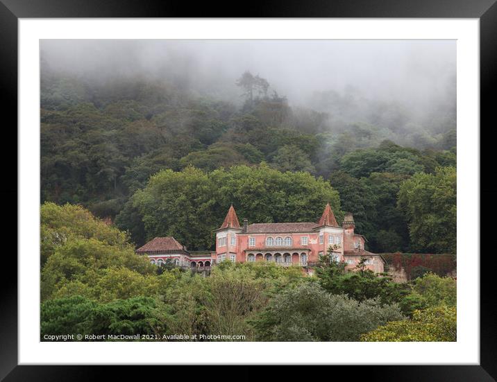 Sintra in the mist Framed Mounted Print by Robert MacDowall