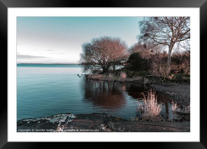Morning Light at Oxford Island Nature Reserve Framed Mounted Print by Jennifer Nelson