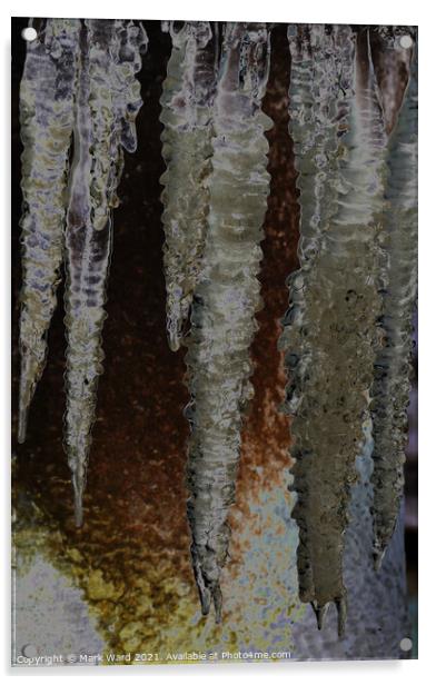 A Fountain of Icicles Acrylic by Mark Ward