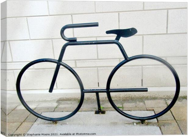 Bicycle Stand Canvas Print by Stephanie Moore