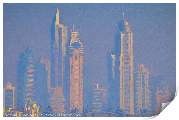 Architecture Of Dubai Art Print by David Pyatt