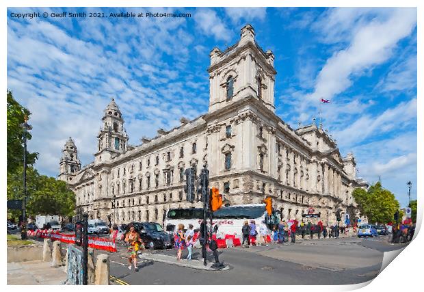 Revenue and Customs Building in London Print by Geoff Smith