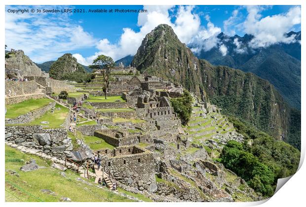 Majestic Machu Picchu Adventure Print by Jo Sowden