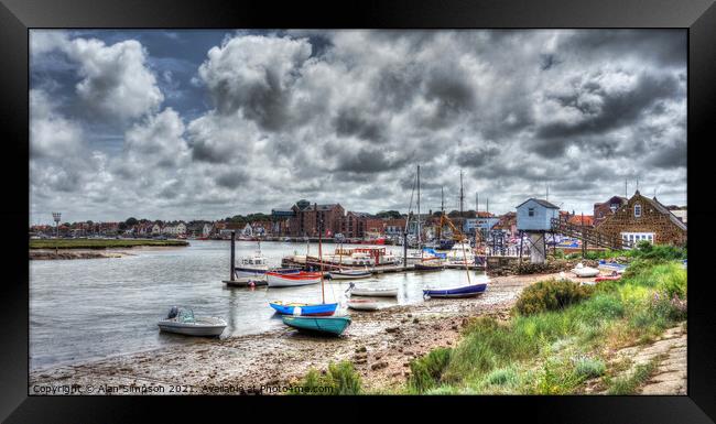 Wells-next-the-Sea Harbour Framed Print by Alan Simpson