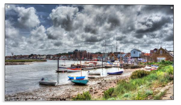 Wells-next-the-Sea Harbour Acrylic by Alan Simpson
