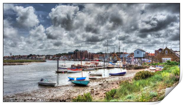 Wells-next-the-Sea Harbour Print by Alan Simpson