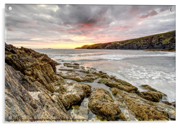 Sunset at Whitesands Bay, Pembrokeshire, Wales Acrylic by Ian Homewood