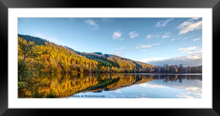 Autumn on Loch Tummel, near Pitlochry, Scotland Framed Mounted Print by Ian Homewood