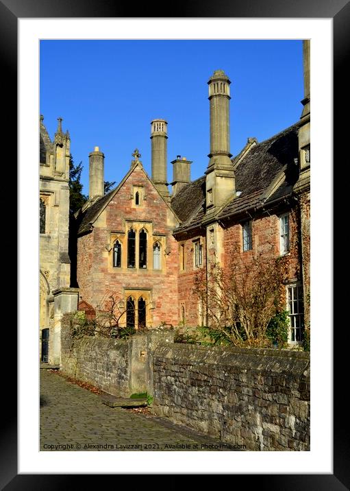 Vicar's Close In Wells Framed Mounted Print by Alexandra Lavizzari