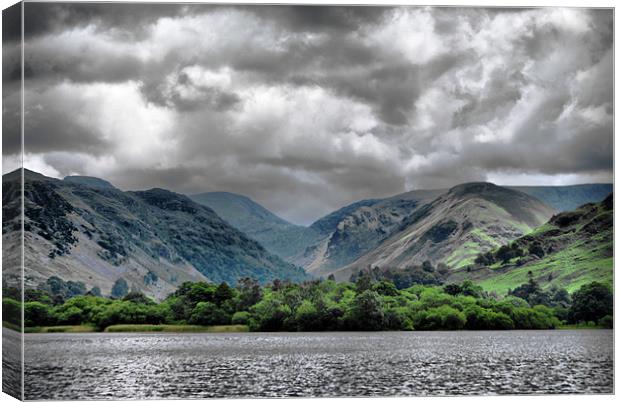 Ullswater  & Helvellyn Canvas Print by Sandi-Cockayne ADPS