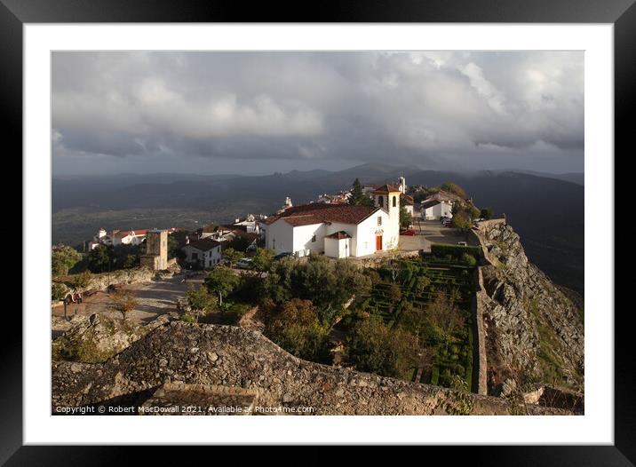 Marvao, Portugal Framed Mounted Print by Robert MacDowall