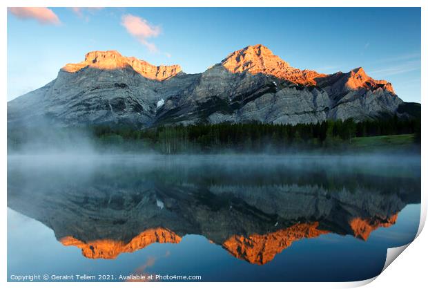 Morning, Wedge Pond, Kananaskis, Alberta Print by Geraint Tellem ARPS