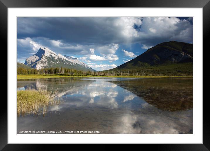 Mount Rundle and Vermillion Lakes, Banff, Alberta, Framed Mounted Print by Geraint Tellem ARPS