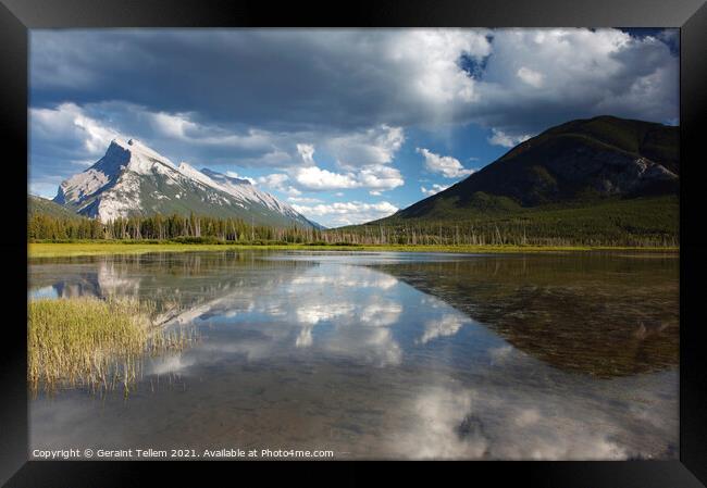 Mount Rundle and Vermillion Lakes, Banff, Alberta, Framed Print by Geraint Tellem ARPS