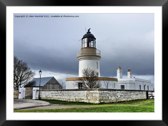 Aberdeen  Light House Field Station.  Framed Mounted Print by Lilian Marshall