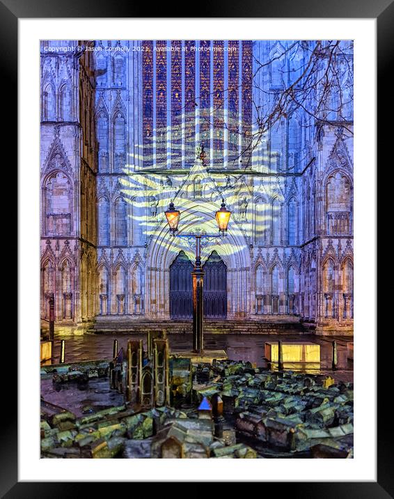 York Minster Light. Framed Mounted Print by Jason Connolly