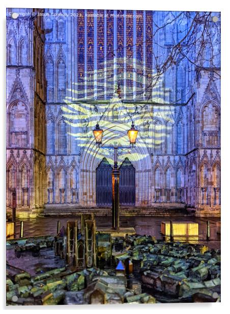 York Minster Light. Acrylic by Jason Connolly