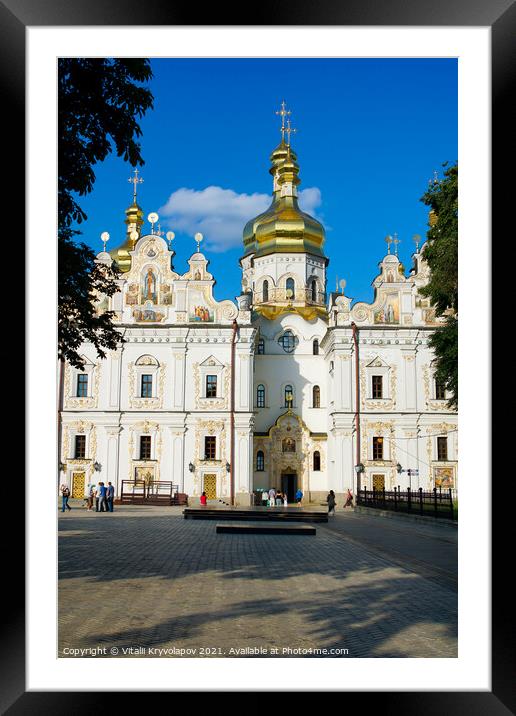Assumption Cathedral of the Kiev-Pechersk Lavra Framed Mounted Print by Vitalii Kryvolapov