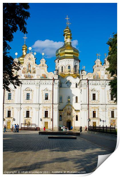 Assumption Cathedral of the Kiev-Pechersk Lavra Print by Vitalii Kryvolapov
