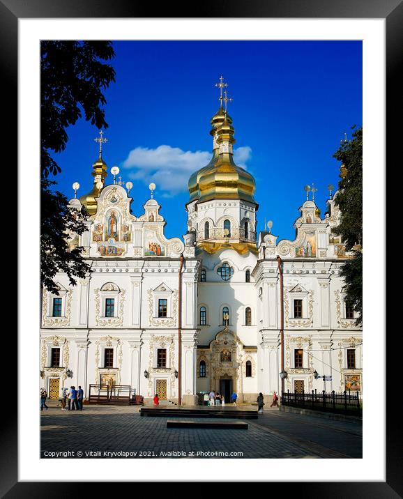 Assumption Cathedral of the Kiev-Pechersk Lavra.  Framed Mounted Print by Vitalii Kryvolapov
