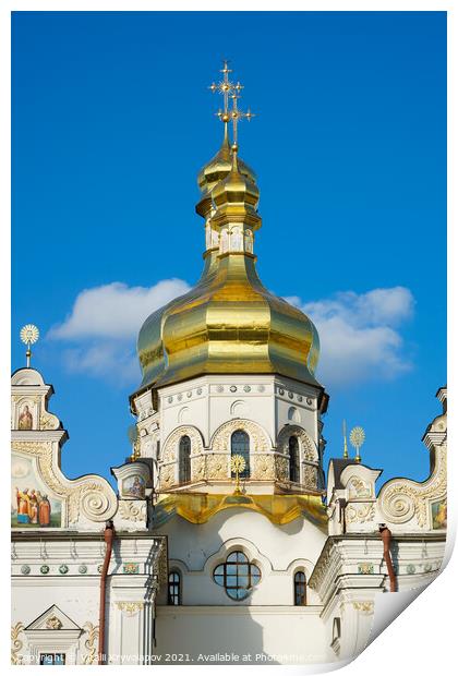 Cathedral of the Assumption of the Blessed Virgin  Print by Vitalii Kryvolapov
