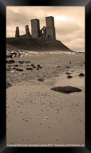 Reculver Castle, Kent Framed Print by Sarah Harrington-James
