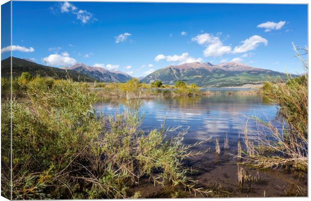 The Peace and Beauty of Twin Lakes Colorado, No. 1 Canvas Print by Belinda Greb