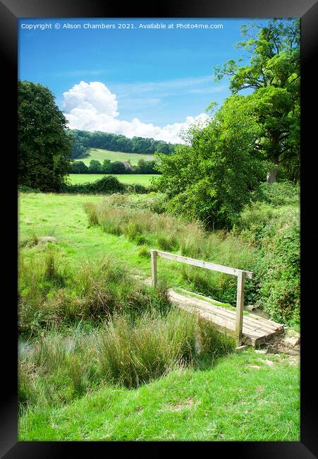 Cotswold Way Framed Print by Alison Chambers