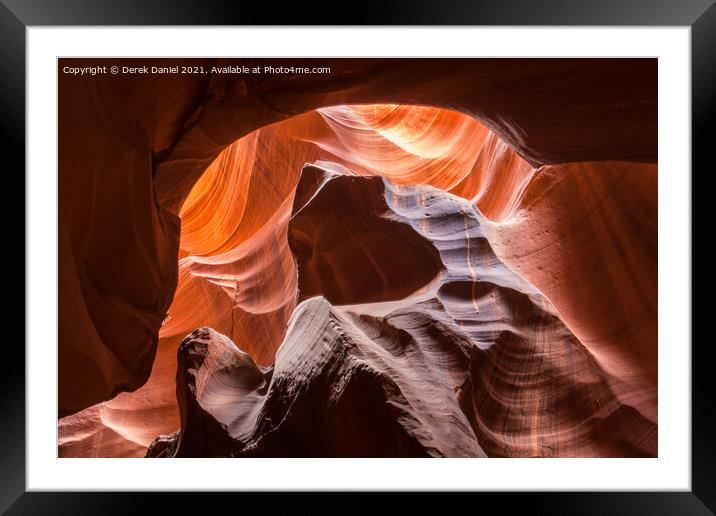 Surreal Beauty of Antelope Canyon Framed Mounted Print by Derek Daniel