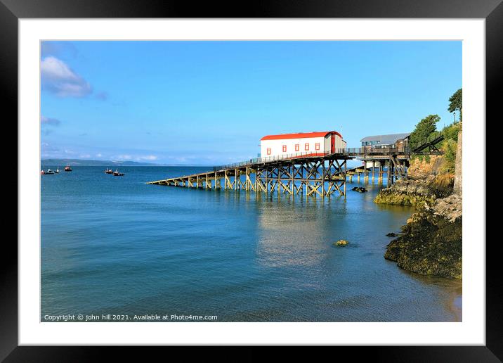 Old lifeboat station atTenby in South Wales, UK. Framed Mounted Print by john hill