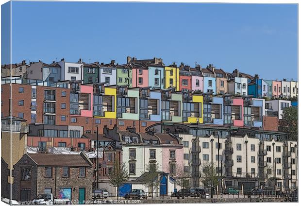 Coloured Buildings Canvas Print by Rory Hailes