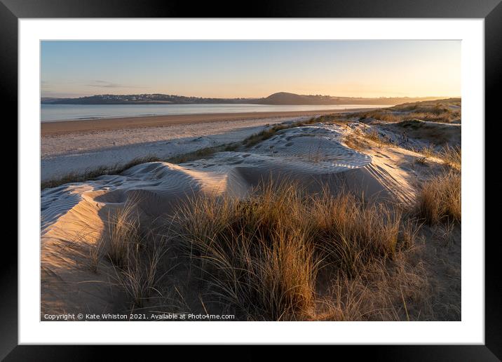Frosty Beach Framed Mounted Print by Kate Whiston