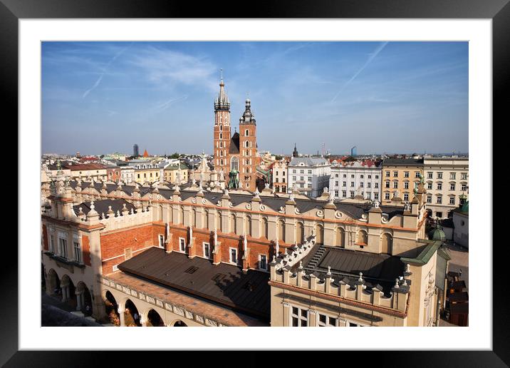 City of Krakow in Poland Framed Mounted Print by Artur Bogacki