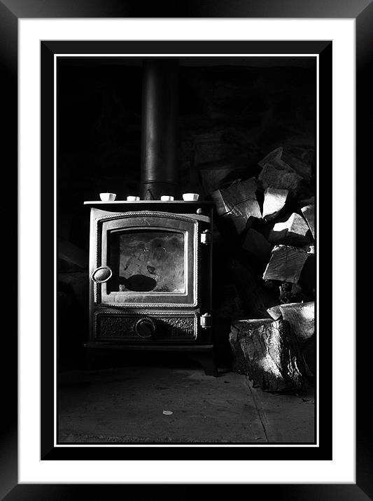 country fireplace Framed Mounted Print by Craig Coleran