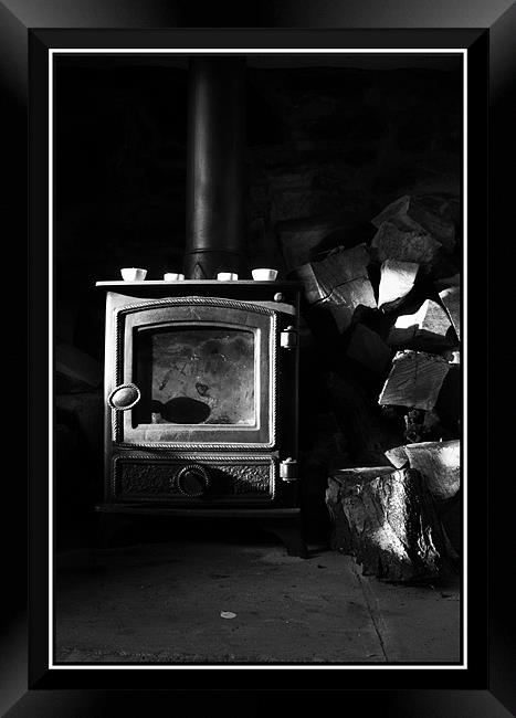 country fireplace Framed Print by Craig Coleran