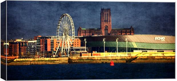  liverpool waterfront Canvas Print by sue davies