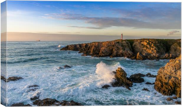 Porto Covo Lighthouse Canvas Print by DiFigiano Photography