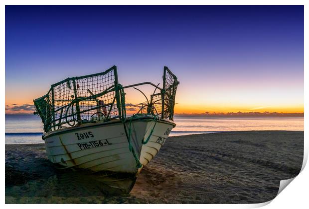 Fishermen Beach Print by DiFigiano Photography