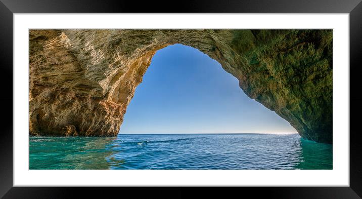 Algarve Cave Framed Mounted Print by DiFigiano Photography