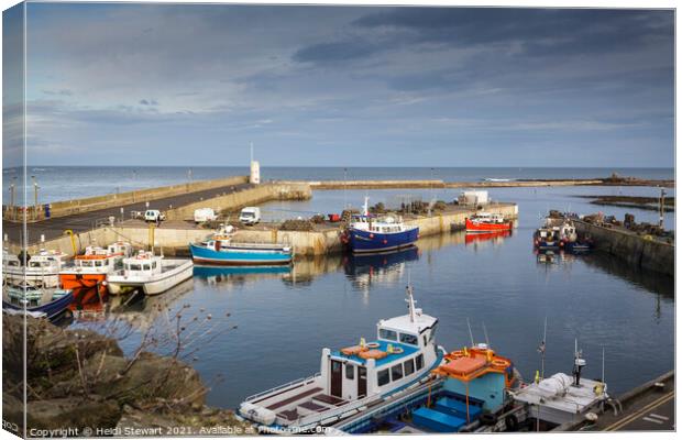 Seahouses Harbour, Northumberland Canvas Print by Heidi Stewart