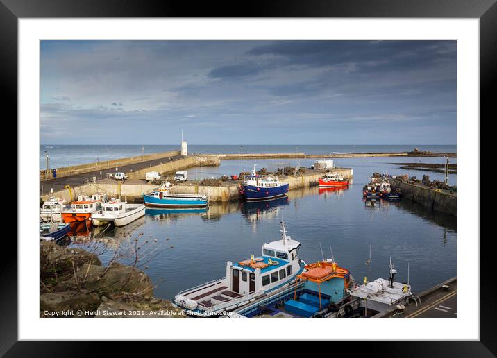 Seahouses Harbour, Northumberland Framed Mounted Print by Heidi Stewart