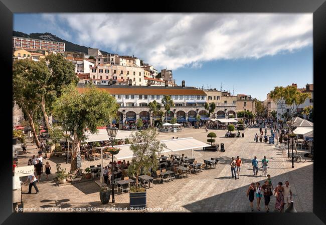 Casemates Square Gibraltar Framed Print by Wight Landscapes