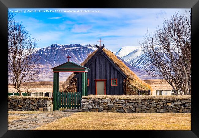 Vidimyri Church, North Iceland Framed Print by Colin & Linda McKie