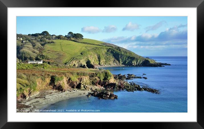 Talland Bay, Cornwall. Framed Mounted Print by Neil Mottershead