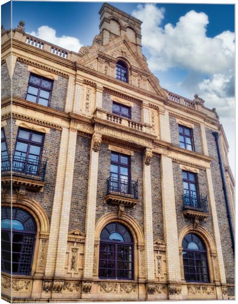 D'Olier Chambers, Dublin, Ireland Canvas Print by Mark Llewellyn