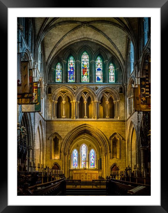 St Patricks Cathedral, Dublin, Ireland Framed Mounted Print by Mark Llewellyn