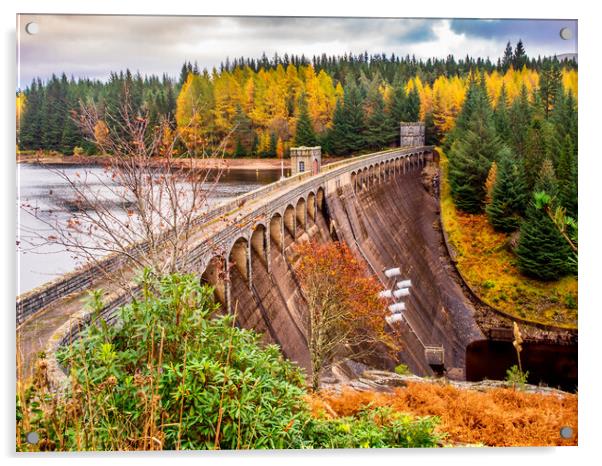 Loch Laggan Dam, Scotland, UK Acrylic by Mark Llewellyn