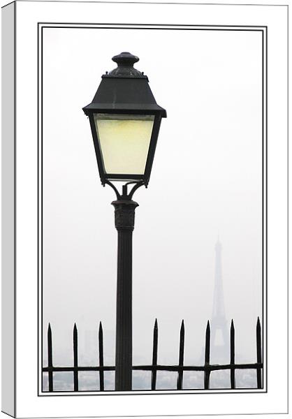 Paris by lamp light Canvas Print by Steve White