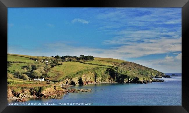 Talland Bay, Cornwall. Framed Print by Neil Mottershead